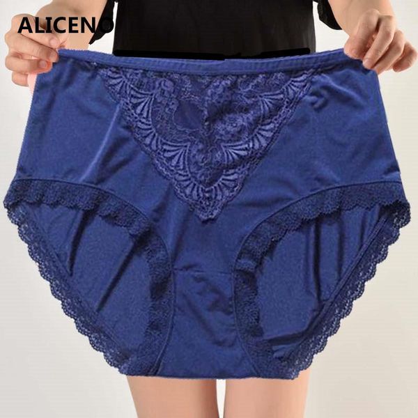

women's panties women extra larger size lace underwear high waist ultrathin breathable briefs lingerie fit for 65-150kg, Black;pink