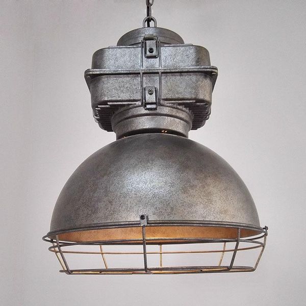 

pendant lamps american style industrial wind miner's lamp single head iron art personalized creative restaurant punk couture chandelier