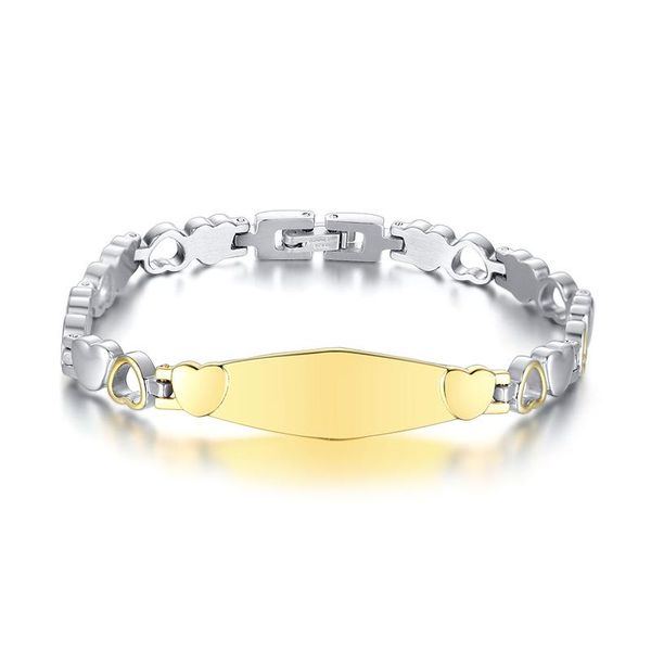 

bangle 2021 fashion and korean version stainless steel curved brand love temperament bracelet suitable for women men's jewelry, Black