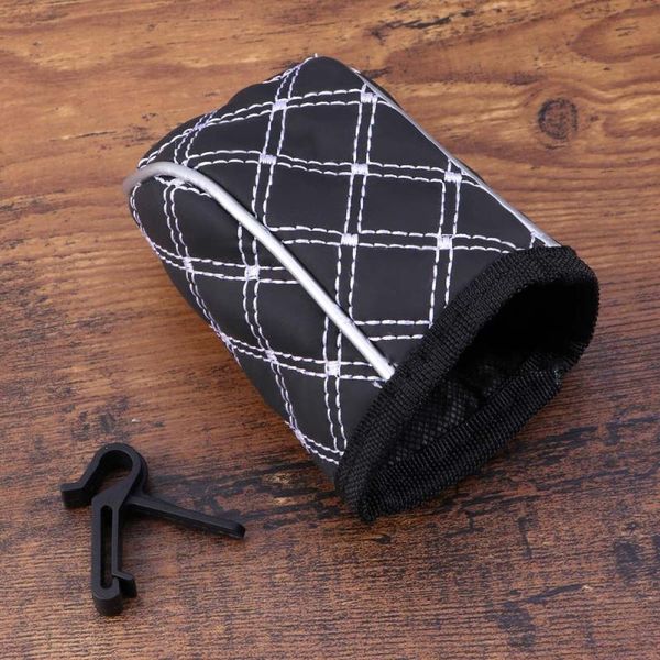 

car organizer auto air vent outlet sundries cell phone storage bag box pouch pocket holder (black and white)