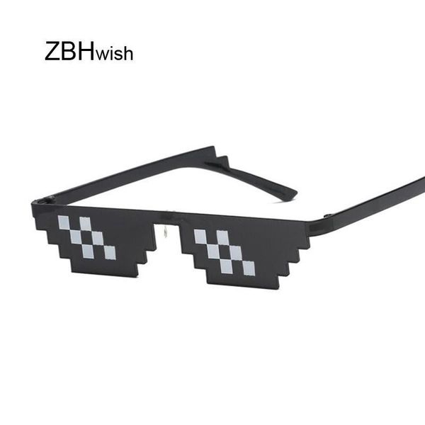 

sunglasses glasses 8 bit mlg pixelated women men brand thug life party eyeglasses ladies vintage female male eyewear, White;black