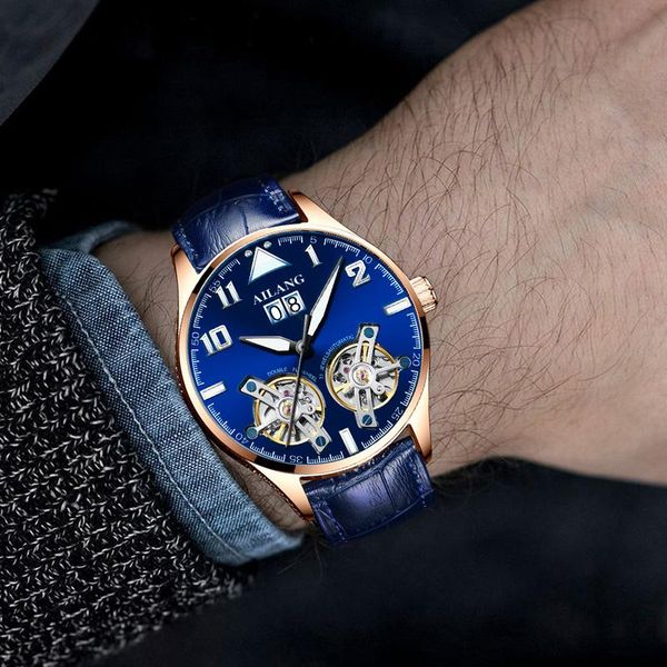 

wristwatches men's watches mechanical tourbillon watch 2021, Slivery;brown