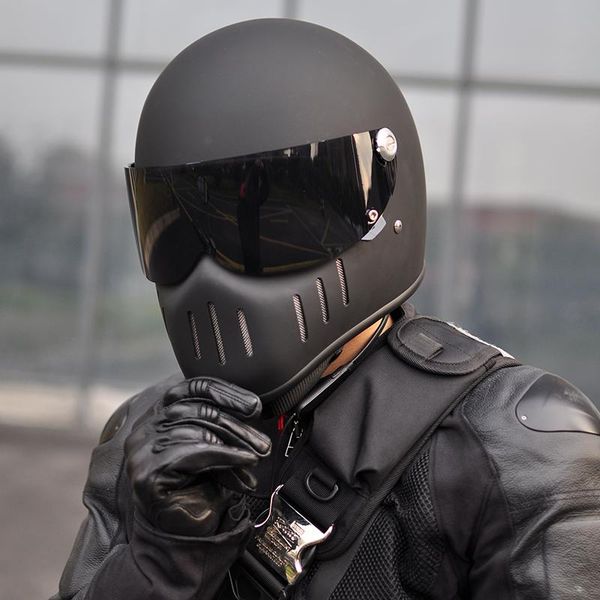

motorcycle helmets helmet racing ride full face vintage chopper retro riding ski helmet.