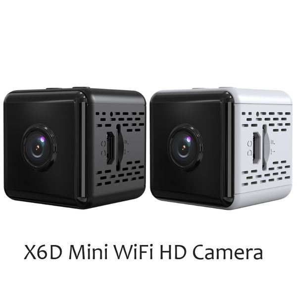 X6D WiFi 1080P HD Mini Camera Night Versão Voz Security Video Wireless Cameras Recorder DV Camcorder