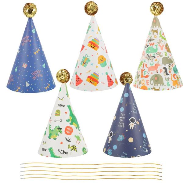 

party hats 5 sets decorative birthday hat headdress lovely