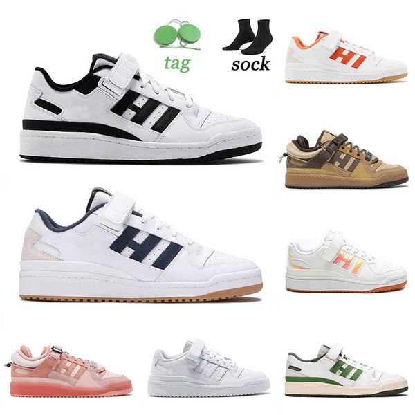 

2021 forum low bad bunny running shoes mens white crew navy donovan mitchell x collegiate purplehalo pink easter egg size 36-45 womens sneak