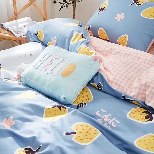 

bedding sets cartoons cotton set nordic kids soft comforte twin sheets pillowcases ropa de cama home textile de50sjt