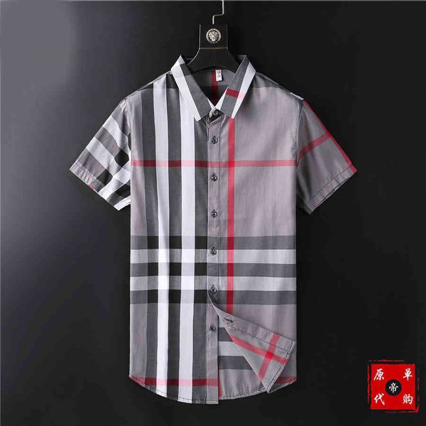 

factory luxury brand polos and casual dress shirts 2021 luxurys desingers men's drees handbag business casal shirt sleeve stripe, White;black