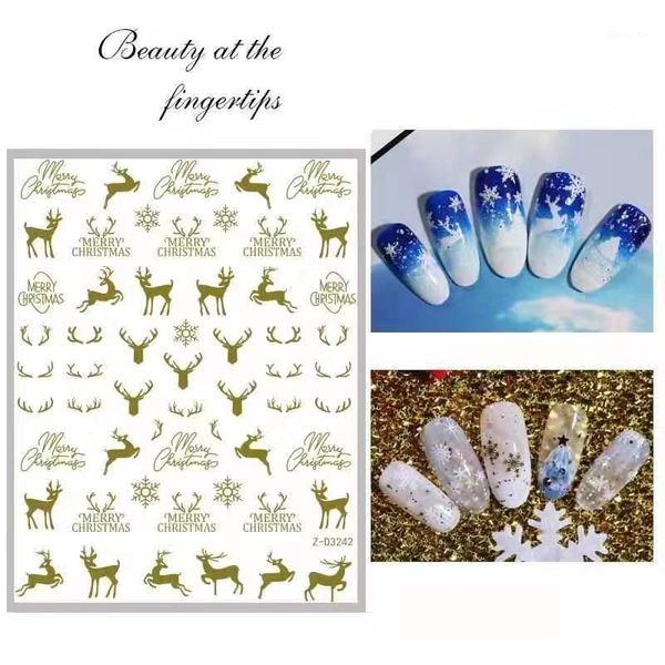 

nail art water skiing transfer decal black geometric animal flower grass sticker slippery summer decoration1