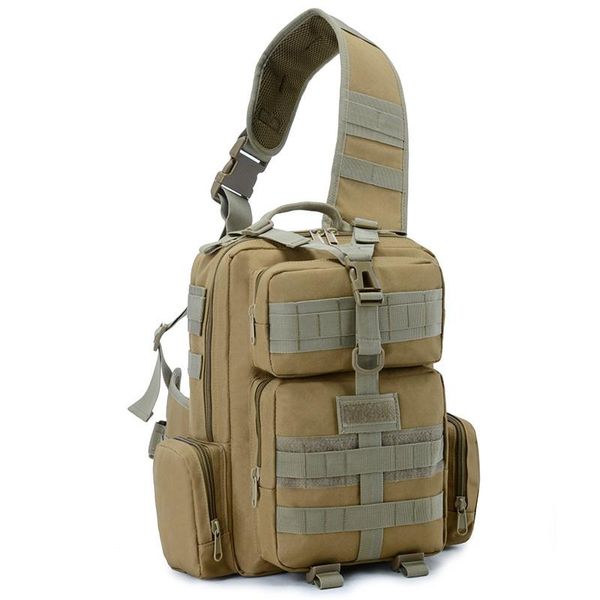 

waterprof tactical sling bag for men army military hiking outdoor fishing shoulder camouflage hunting travel blosa bags