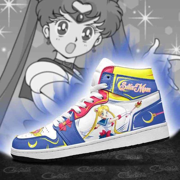

luxury custom shoes anime fan diy sneakers sailor-moon womens basketball shoes jumpman 1 model custom trainers casual shoese