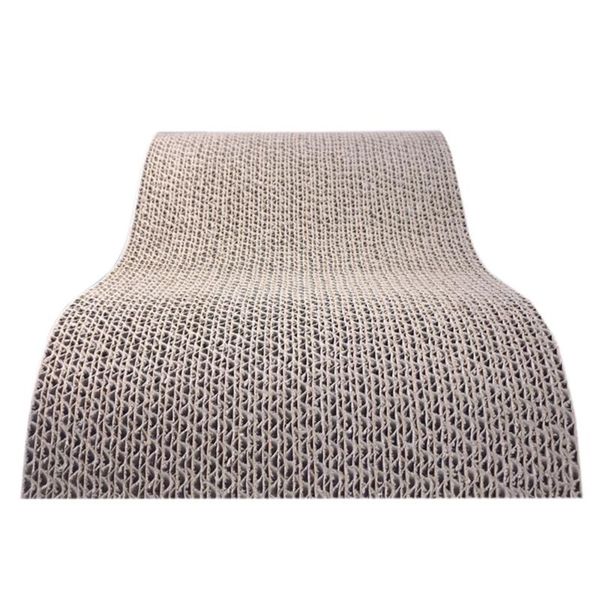 

44x22cm pet cat scratching corrugated board grinding claw plate+catnip paper pad toy climbing frame scraper mat dog car seat covers