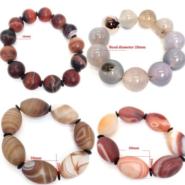 

beaded, strands fashion brown onyx bracelets for women buddha beads bangle ethnic accessories men bracelet valentine's day gift, Black