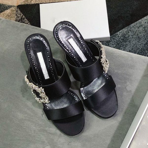 

dress shoes women sandals designer genuine leather womens real silk sandal 7 cm high heeled fashion shoe good quality black