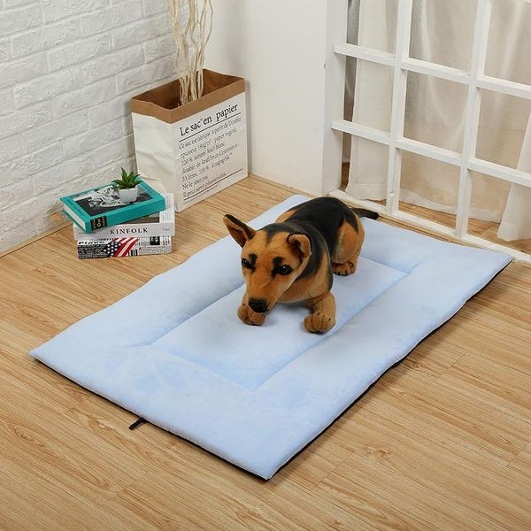

kennels & pens breathable print pet dog beds mats sofa cat sleeping mat for large dogs house soft cushion kennel double sides available