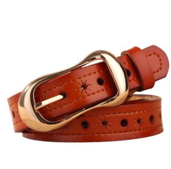 

women's leather pure cow leather belt 105cm, Black;brown