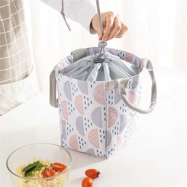 

dinnerware sets portable cooler lunch box for kids women bags thermal insulated picnic bag tote foods container outdoor travel
