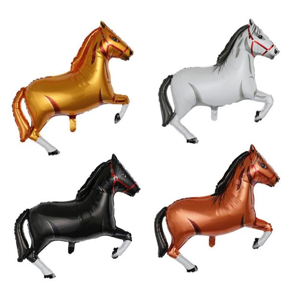 

party decoration large horse foil balloons wedding birthday supplies mylar balloon kids classic toys animal farm helium air globos