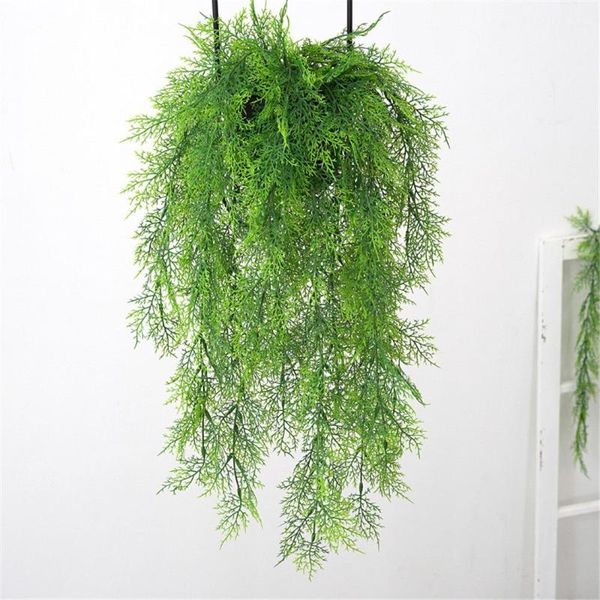 

decorative flowers & wreaths 70cm lvy false leaf artificial plant plastic green wreath rattan wall decoration diy home garden accessories
