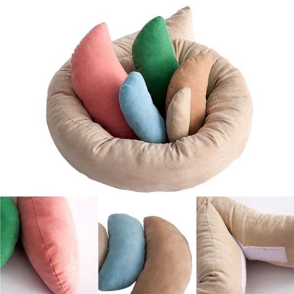 

pillow 6pcs/set comfortable diy filler baby po soft donut posing aid pography prop born ring shoot basket