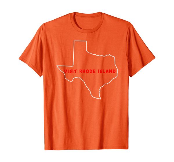 

texas visit rhode island funny t-shirt, White;black