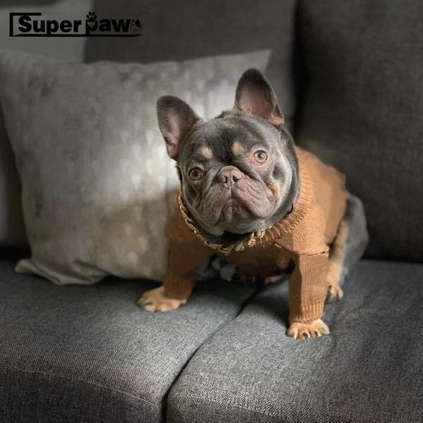 

fashion dog cothes winter warm pet puppy sweater jumper hoodie french budog pug teddy jacket coat for sma medium dogs gkc03