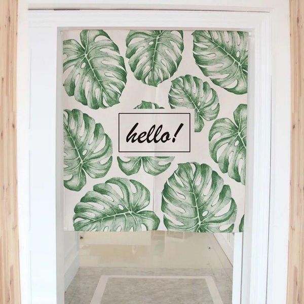 

curtain & drapes cotton leaf door fengshui bedroom kitchen half panel home decoration