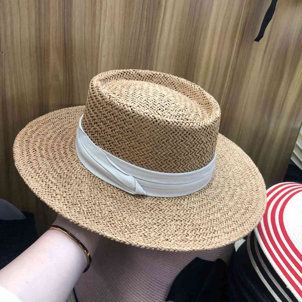 

new philippine hand woven straw hat in spring and summer zy, Blue;gray