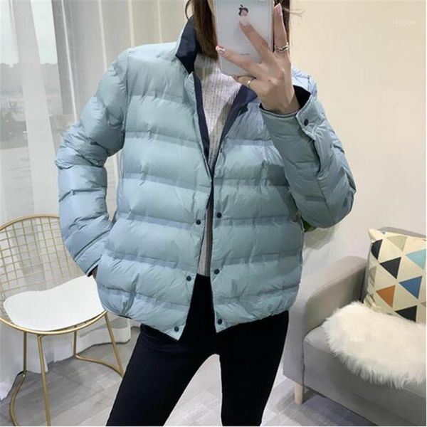 

women's down & parkas women solid khaki lossy fawomen's winter coat bric jacket 2021 zipper pockets female warm elegant, Black