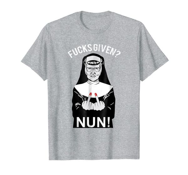 

funny f given nun t-shirt, White;black
