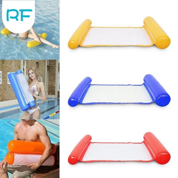 

camp furniture 1pcs water inflatable lounge bed for kids adults 120*75cm pool float toy swimming party toys beach chair r-f