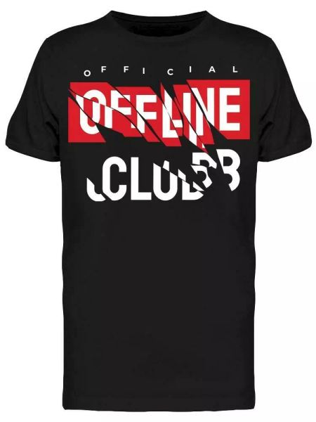 

Offline Club Slogan Tee Men's -Image by Shutterstock, White;black
