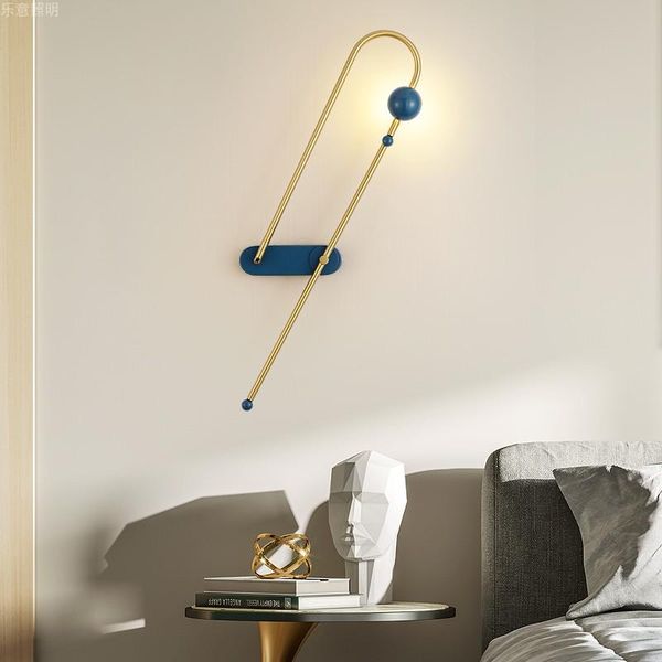 

wall lamps nordic creativity simplicity el bedroom corridor living room background magnetic light luxury spin lamp
