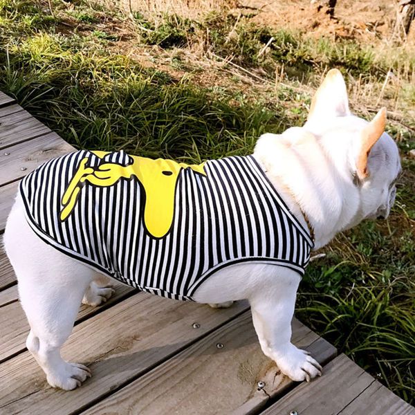 

the dog clothes dress casual dog t-shirt fashion pet vest in spring and summer