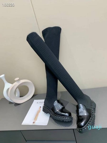 

luxury quality ladies over-knee boots wearing comfort size 36-39, Black