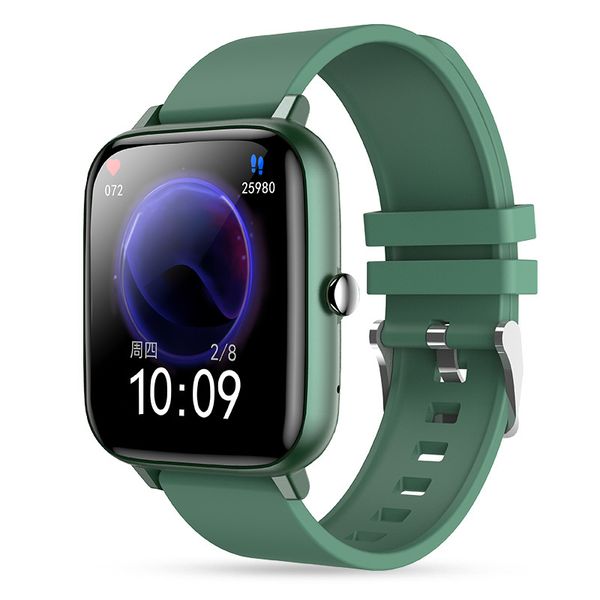 

p6 1.54 inch men bluetooth call ecg smart watch women blood pressure fitness smartwatch for android ios can monitoring sleep dhl/ups