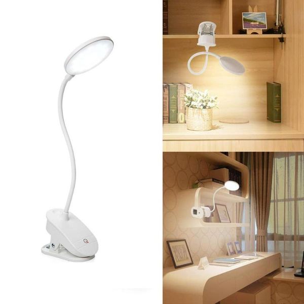 

table lamps desk lamp clip led touches 3 modes portable with bed reading book night light usb power