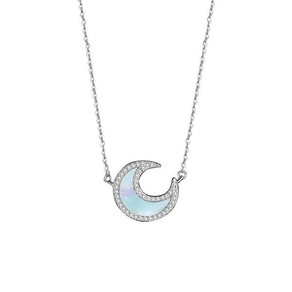 

chains full diamond necklace sterling silver niche design korean fashion light luxury clavicle chain rose gold sweater women