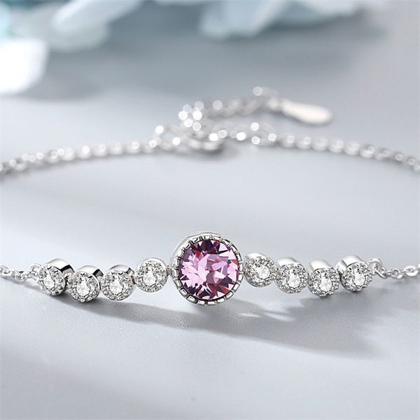 

2021 925 heart of the sea sterling silver brand jewelry for women chain clover bracelet praty wedding bracelets bs4745 item, Black