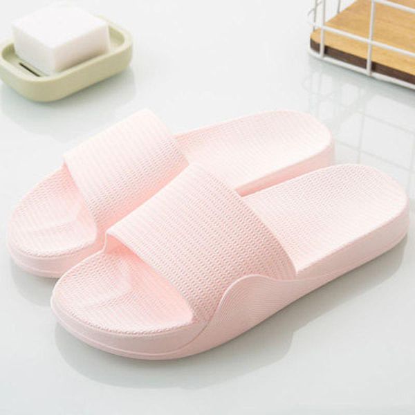 

slippers summer men's and women's home indoor plastic sandals bathing bathroom non-slip thick bottom, Black