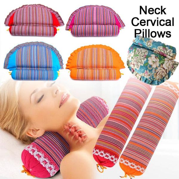 

pillow coarse cotton buckwheat hull physiotherapy traction neck cervical care