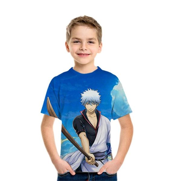 

men's t-shirts anime cover children's clothes spring and summer 2021 t-shirt cotton half sleeve girl's boy's short, White;black