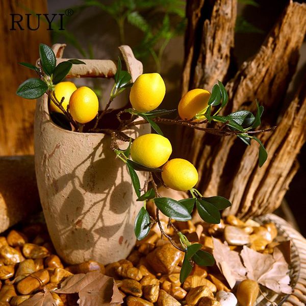 

decorative flowers & wreaths ruyi 53 cm simulation sprig fresh fruit silk flower artificial plants diy wedding decor home balcony tea