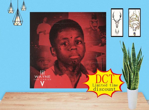 

lil wayne tha carter v album poster music cover silk art print