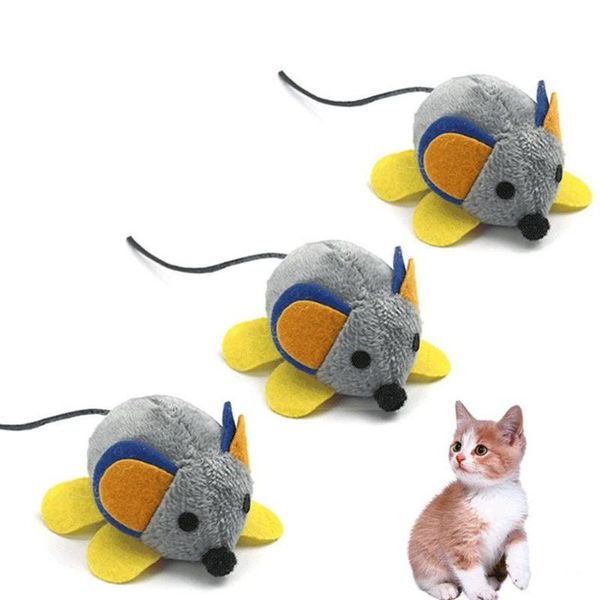 

cat toys metermall funny pet mice toy plush mouse for kitten interactive playing vibrating rat products