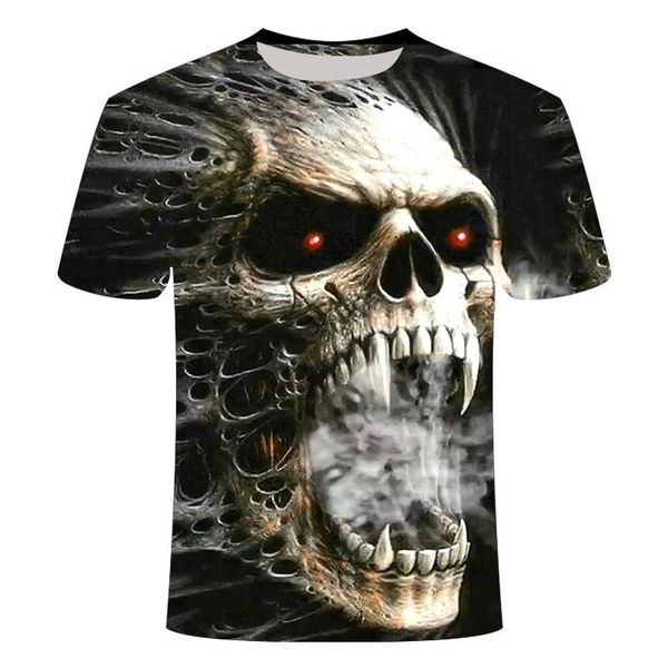 

2021 latest skull and crossbones plus fashion t-shirt, White;black