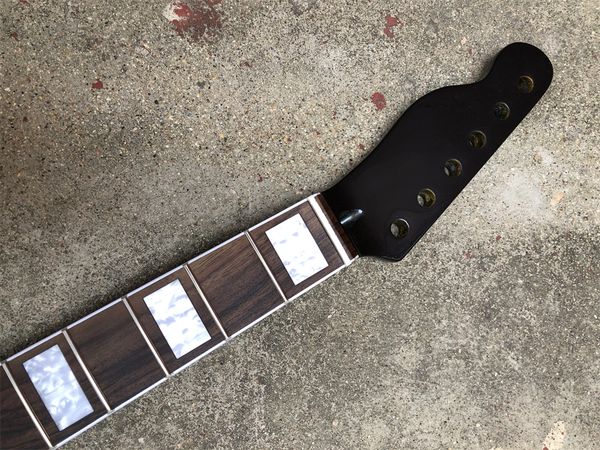 

25.5 inch electric guitar neck maple rosewood fingerboard block inlay
