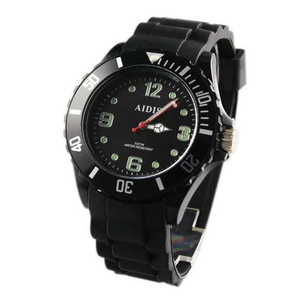 

love di shi silicone watch waterproof student men and women children quartz creative watches wristwatches, Slivery;brown