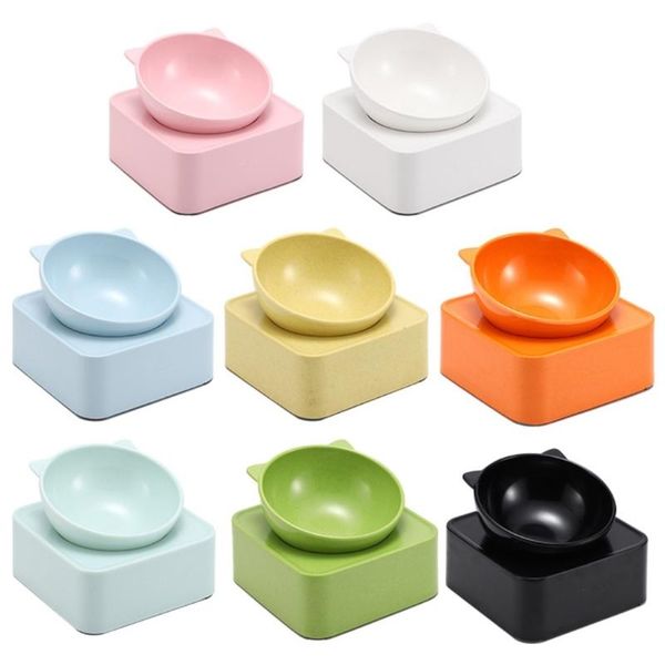 

1pcs single raised detachable elevated stand dog cat bowl 0-30Â° tilted non-slip bowls & feeders