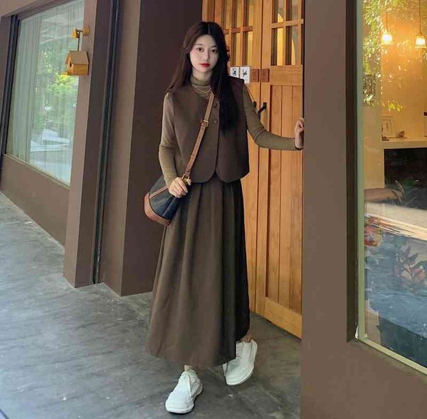 

winter plus size womens dress suits fried street fashion meaty temperament skirt trend skirt faldas faldas largas, Black